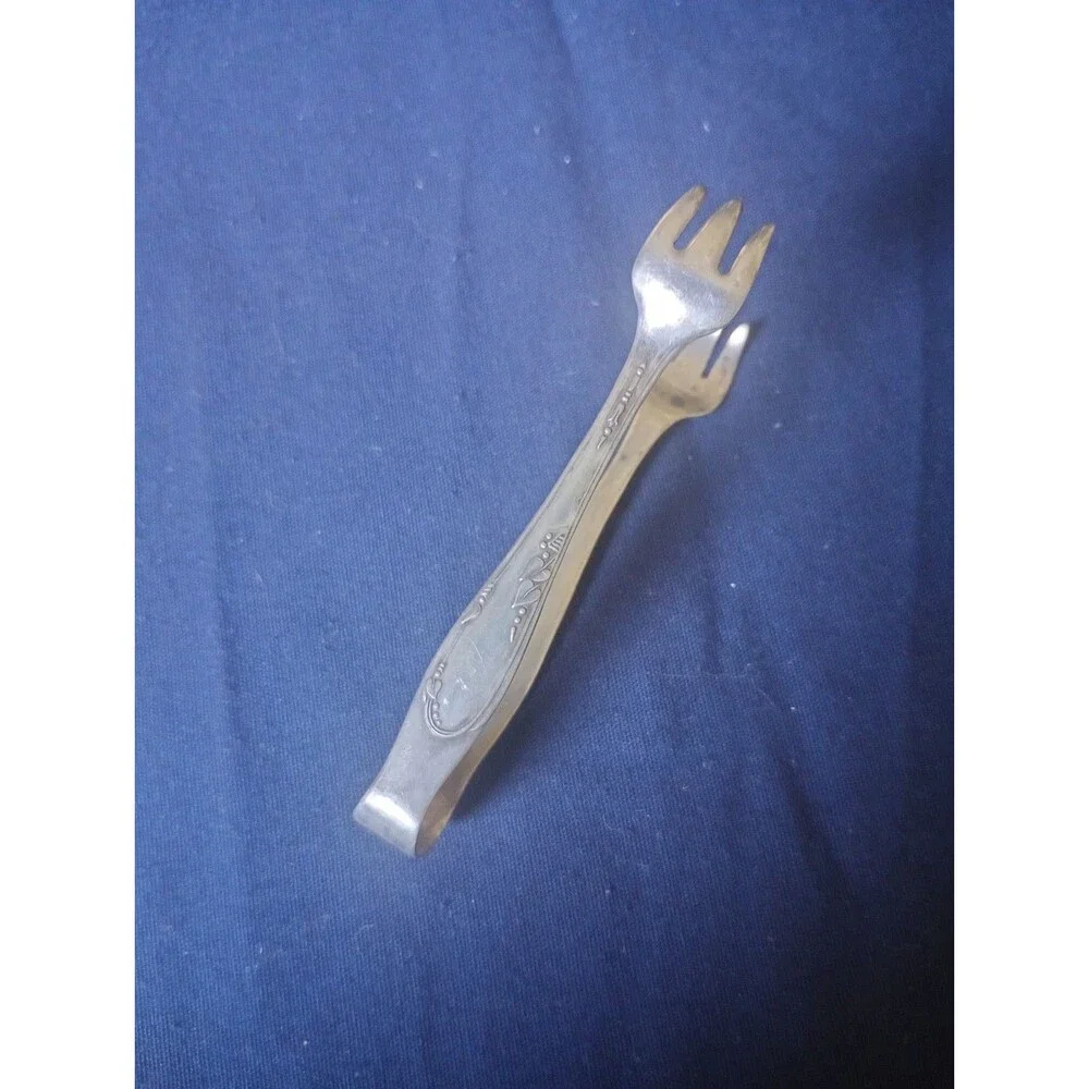 Discontinued Meadowbrook (Silverplate, 1936) Sugar Tongs by Oneida Silver